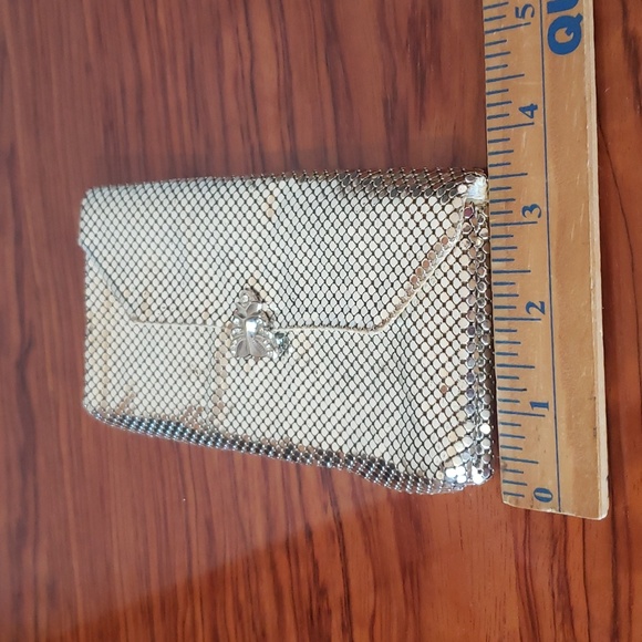 Vintage "Mesh Whiting & Davis Co. Bags" label, Indicating a U.S. made Mesh Purse - Picture 13 of 14
